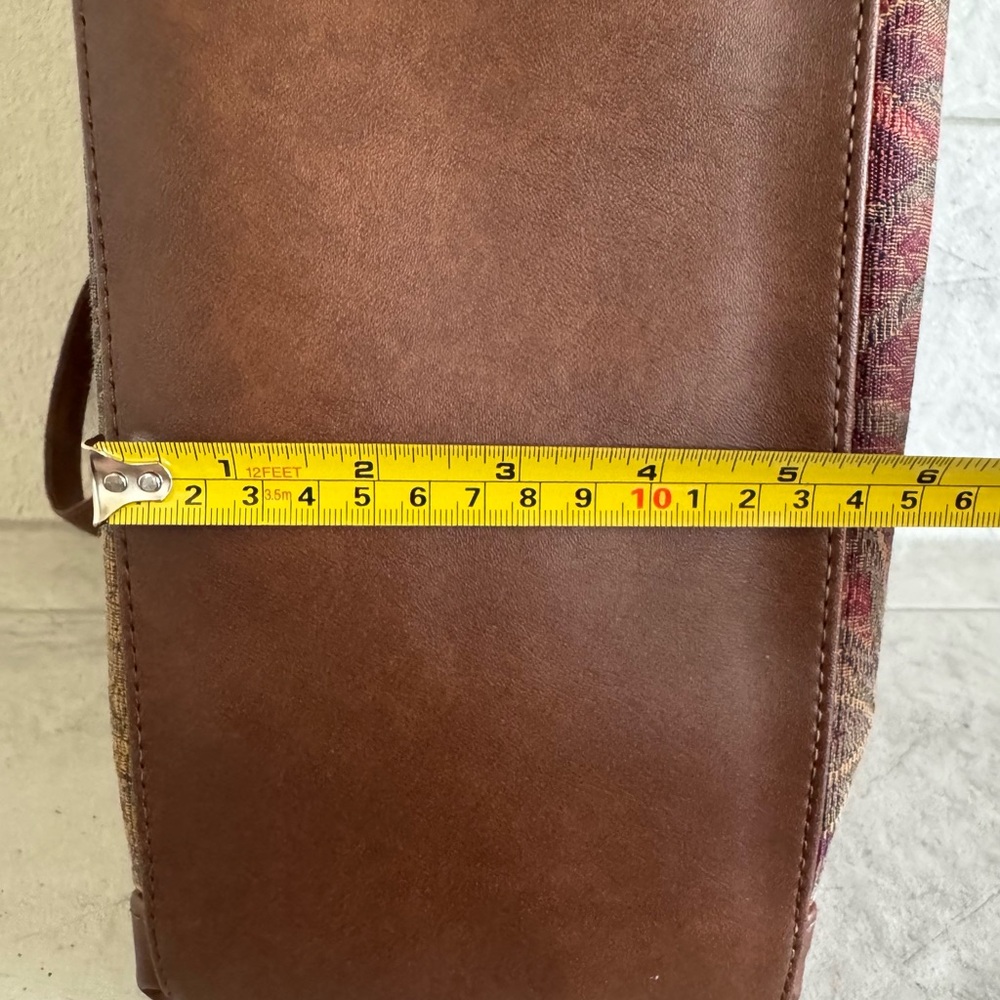 Ricardo Brand Brown Multicolor Tropical-Print Shoulder Bag - Picture 6 of 16